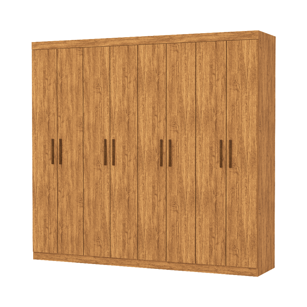 Guarda-Roupa 8 Portas Rubi 2,08 m(Sem Espelho)Cinamono - CARIOCA MÓVEIS - Imagem 2