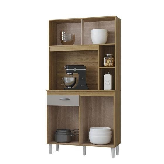 Kit Cozinha Duda 0,90 Damasco/Ripado/Off White – POQUEMA - Imagem 3