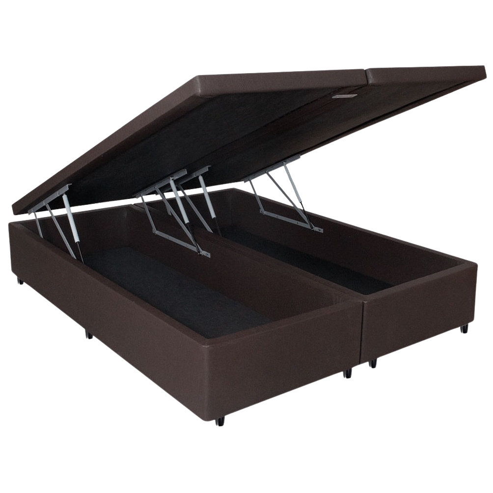 Base Box Queen Baú Corino Marrom – ALTO NÍVEL CAMAS E COLCHÕES - Imagem 3