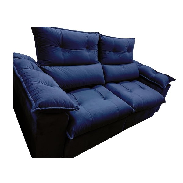 Sofá Retrátil e Reclinável Suíça 2,50 m Azul – LEO DECOR - Imagem 2
