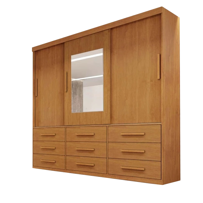 Guarda-Roupa 3 Portas(Sem Pés)Athenas 1,80 m Nature – BIANCHI - Imagem 2