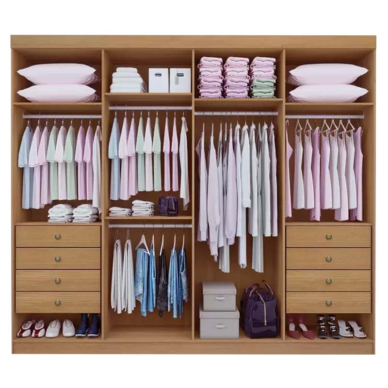 Guarda-Roupa Casal Daymond 8 Portas 8 Gav. Cinamomo Larg. 2.75m MDF D Doro - Imagem 3