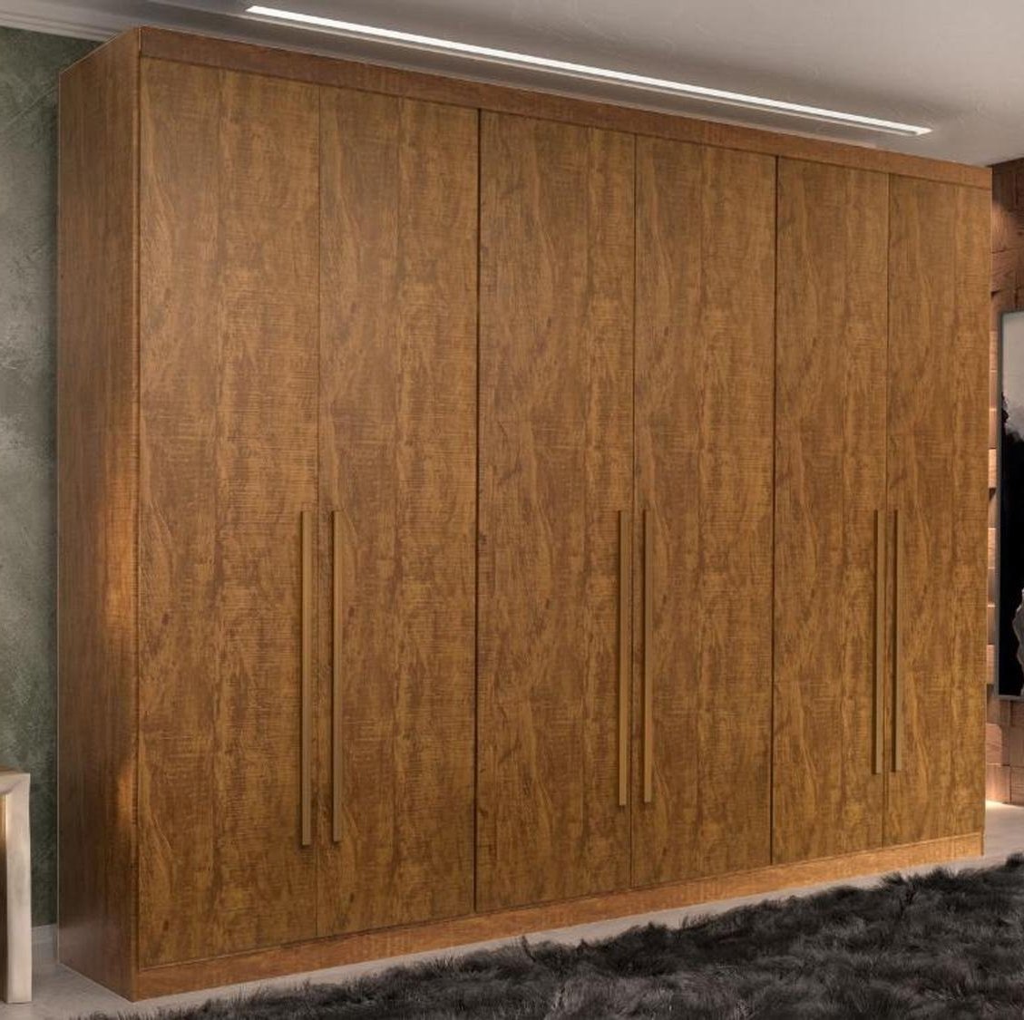 Guarda-Roupa 6 Portas Berlim 2,00 m Cinamono - MINASPLAC