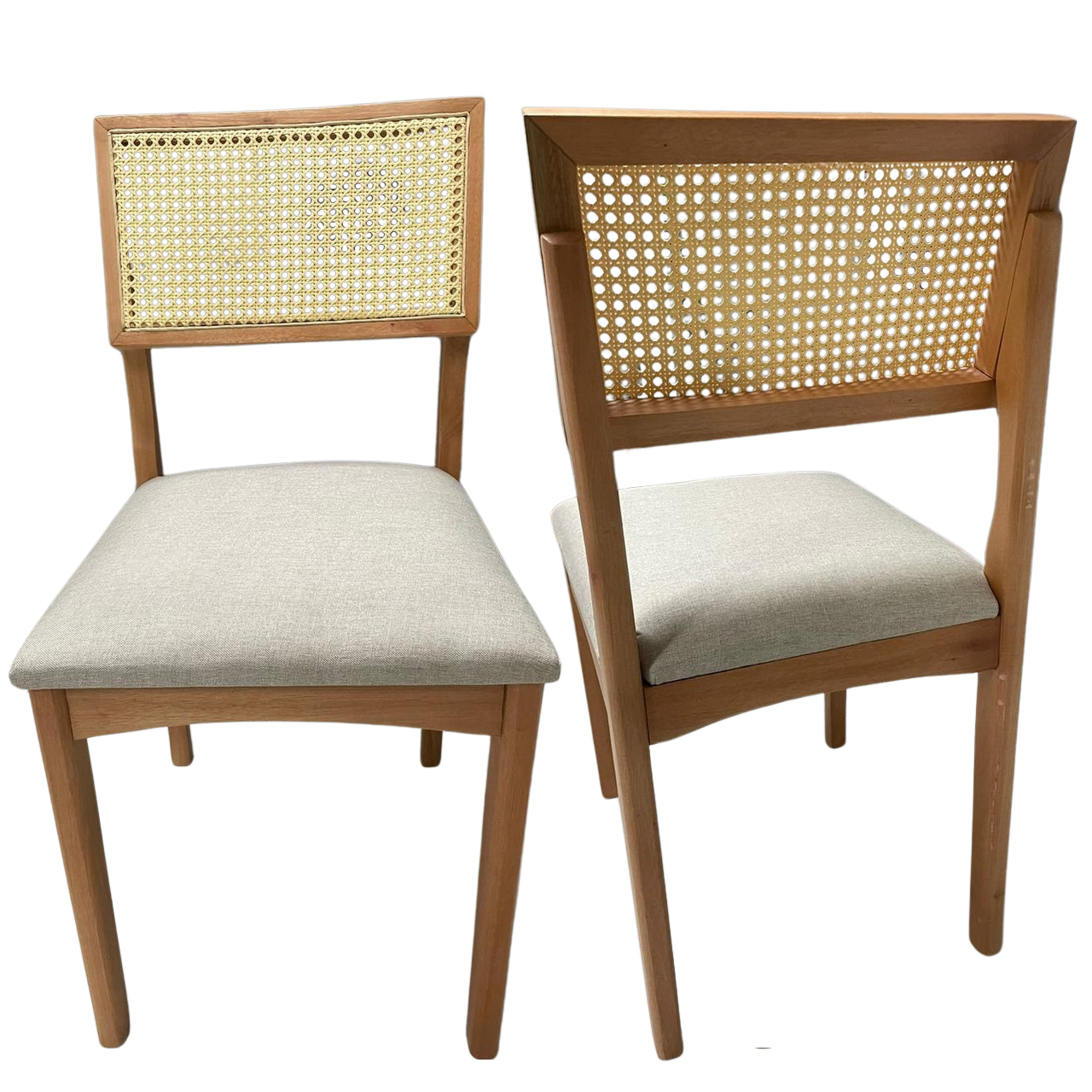 Kit 2 Cadeiras Monalisa Mel/Linho Bege – AVALON DECOR - Imagem 5