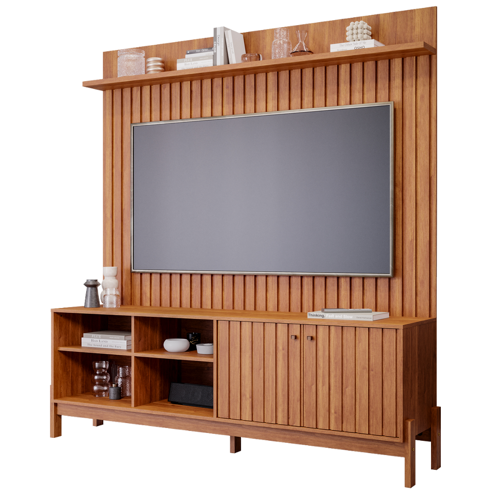 Painel até 70" Trend Cinamono + Bancada Holanda Cinamono - PERMÓBILI - Imagem 2