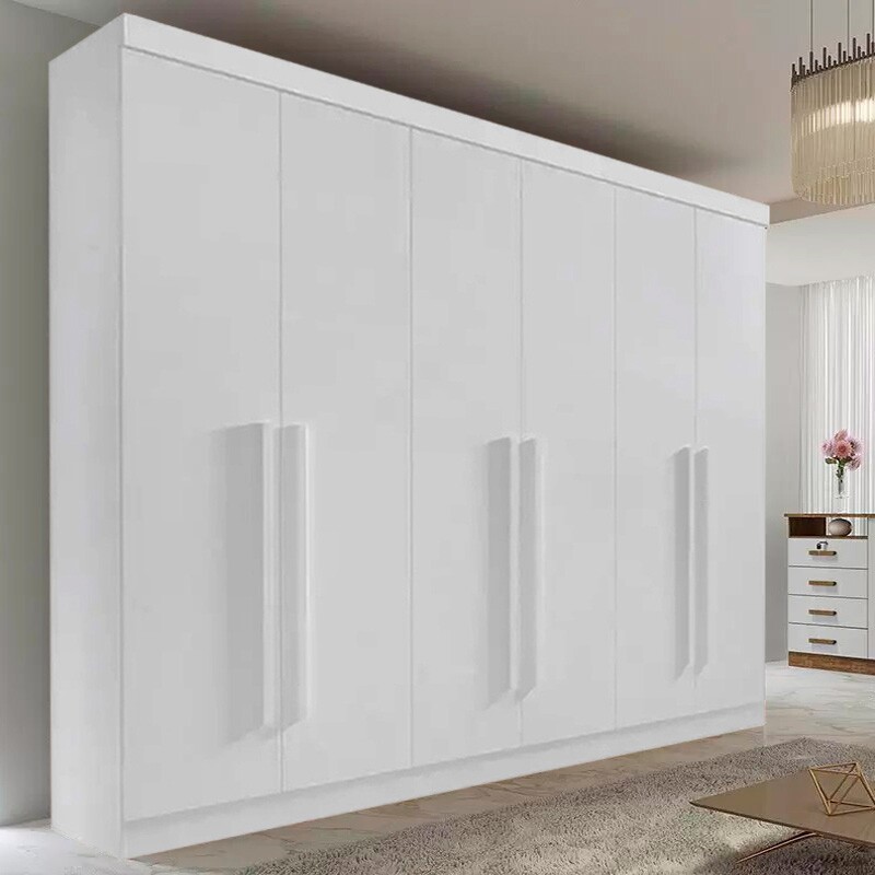 Guarda-Roupa Casal Da Vinci Plus 6 portas 6 Gavetas Branco MDF Larg. 2.75m D Doro