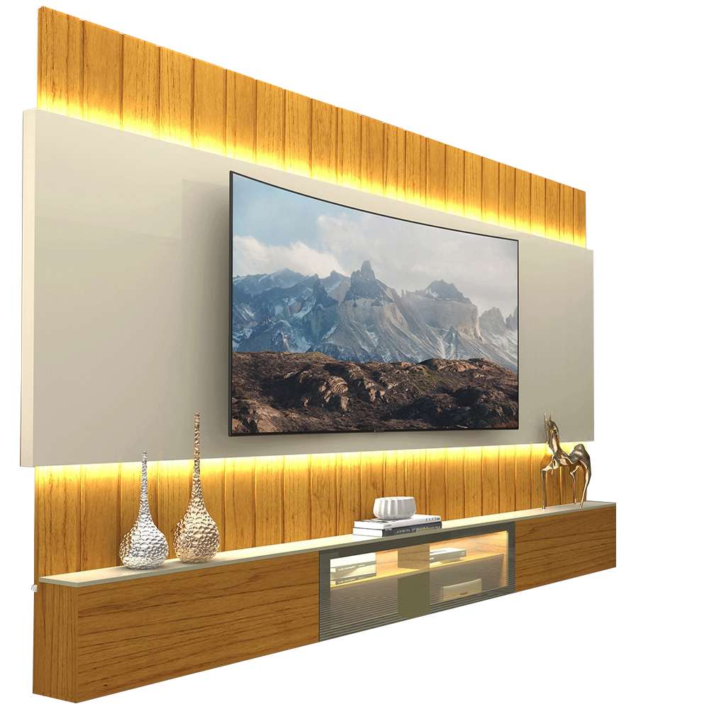 Home Suspenso até 85″ Soberano Reflecta 260 Naturale/Off White – GELIUS - Imagem 2