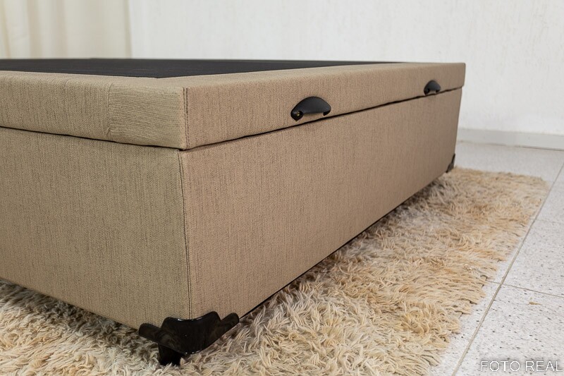 Box Baú Casal Eli 138x188x42 Korino Bege Blindado Nature - Imagem 3