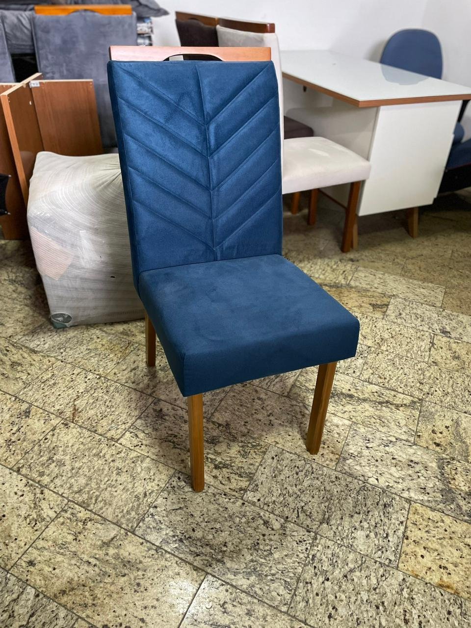 Kit 2 Cadeiras Eliza Azul – HR MOVELARIA - Imagem 3