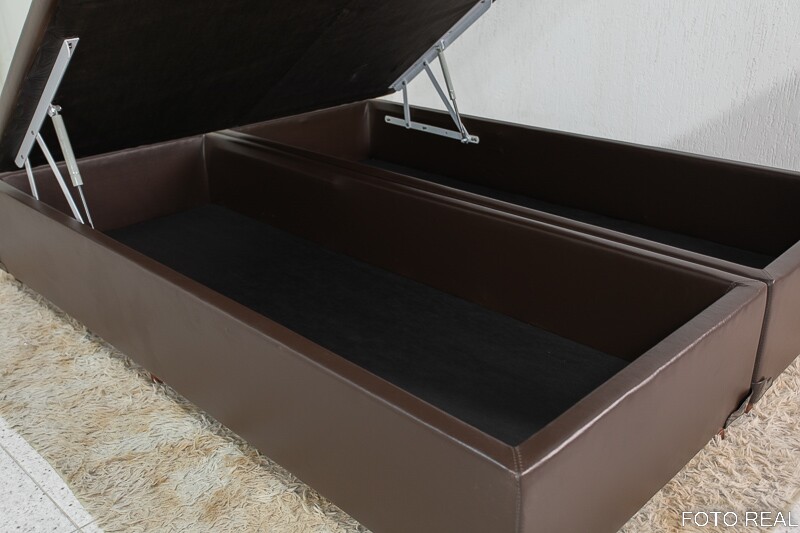 Base Box Baú Queen Prime 158x198x43 Korino Café SE - Imagem 3