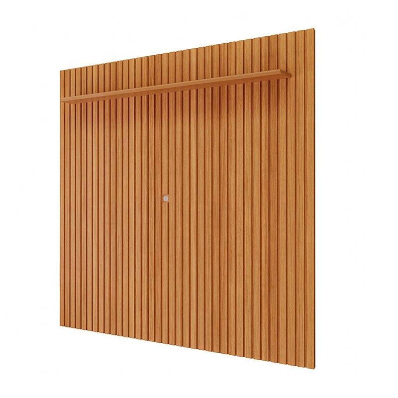 Painel Maragogi Ripado 100% MDF TV até 80 Polegadas Larg. 2.30m Cinamomo Permóbili - Imagem 2