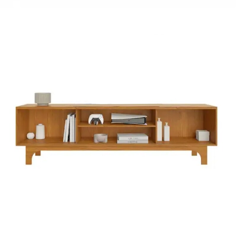 Rack Triunfo + Painel Riso Ripado Larg. 2.07m Cinamomo JCM - Imagem 4