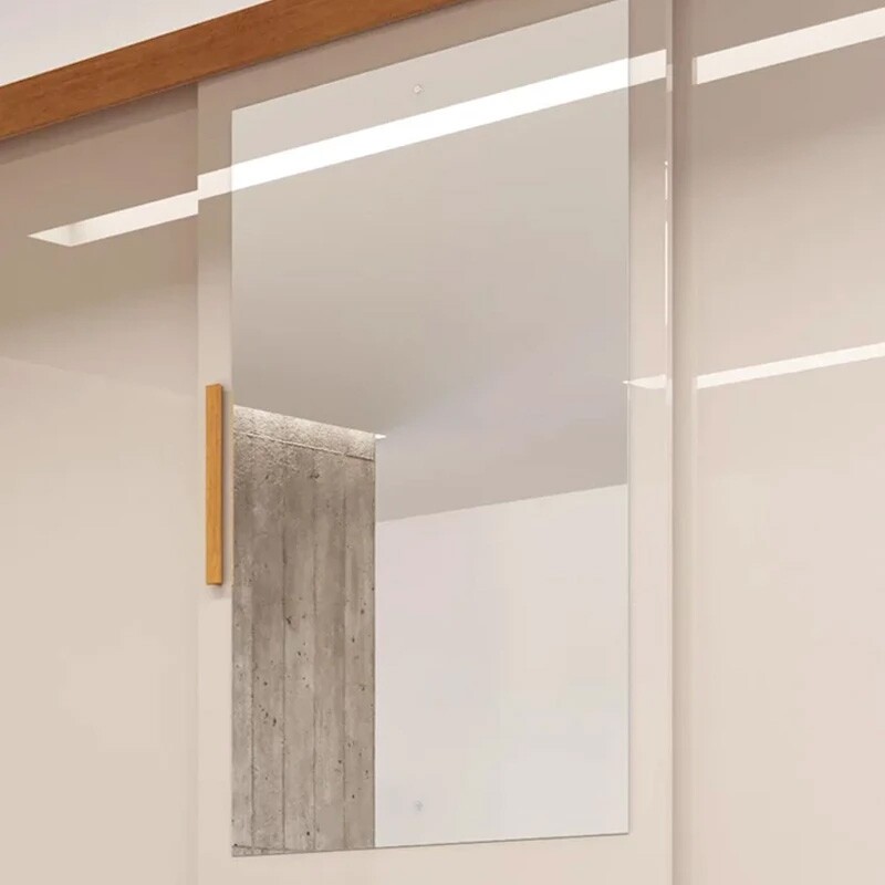 Guarda-Roupa Casal Athenas C/Espelho 3 Pts 9 Gav Nature/Off Larg. 1.80m C/Pés Bianchi + Cama Box Casal Ortopédico D33 Rondoconfort Rondomóveis - Imagem 4