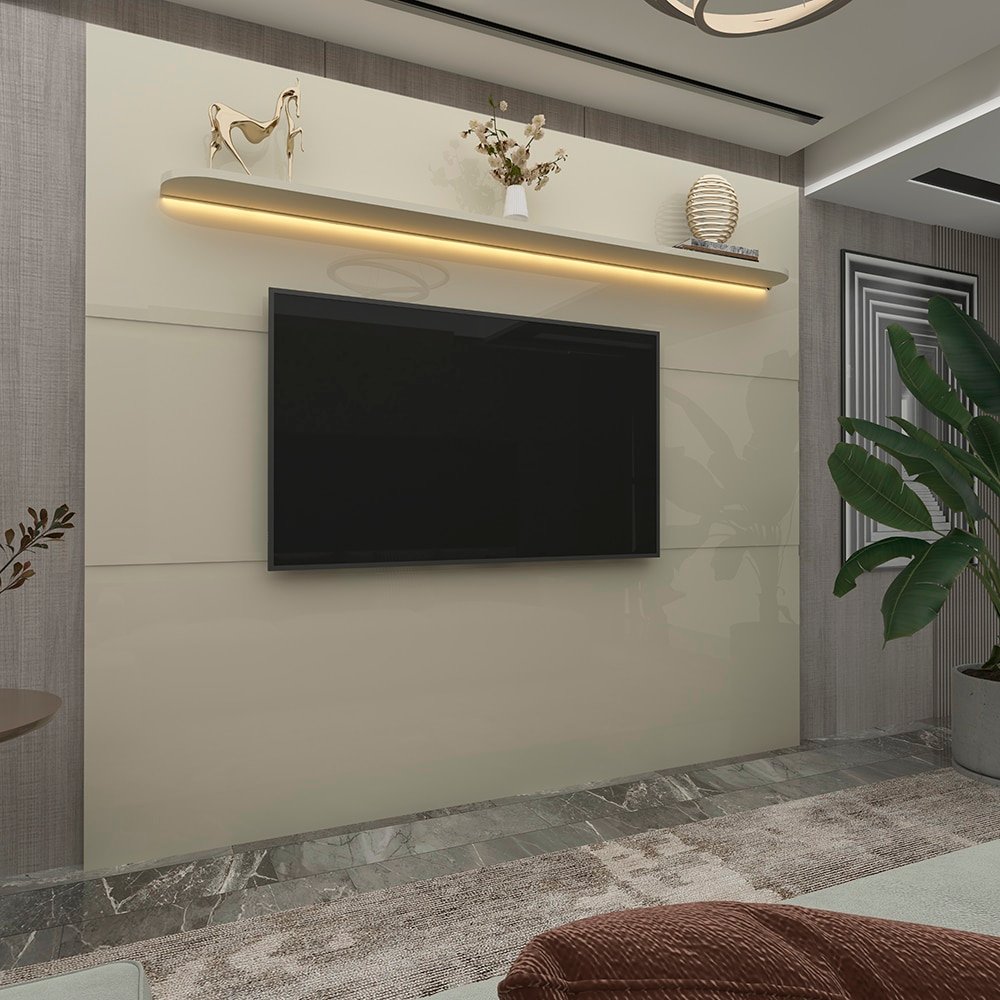 Painel até 85" Royal 220 Off White - GELIUS - Imagem 2