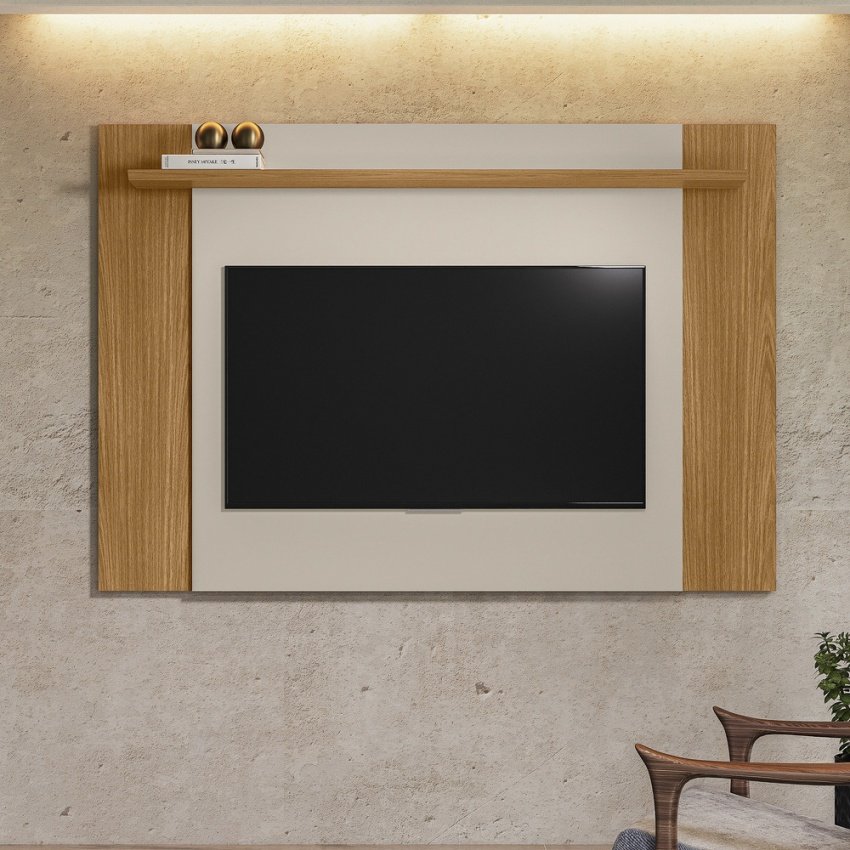 Painel Extensível Tulum Tauari/Off White Fosco - LINEA BRASIL