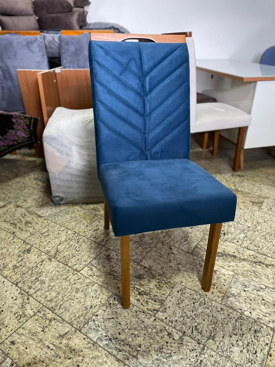 Kit 2 Cadeiras Eliza Azul – HR MOVELARIA - Imagem 4