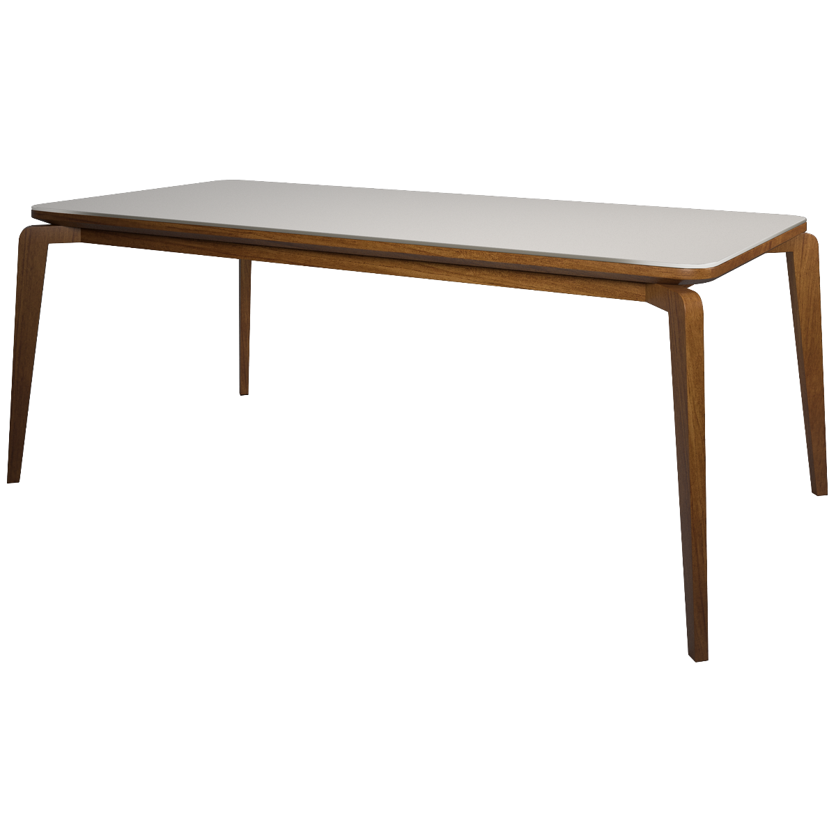 Mesa Veneza 120 Cinamono/Off White - MINASPLAC - Imagem 2