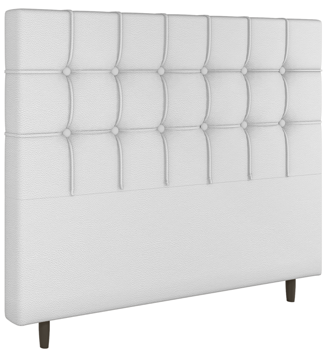 Cabeceira Casal Paris Corino Branco - MC DESIGN - Imagem 3