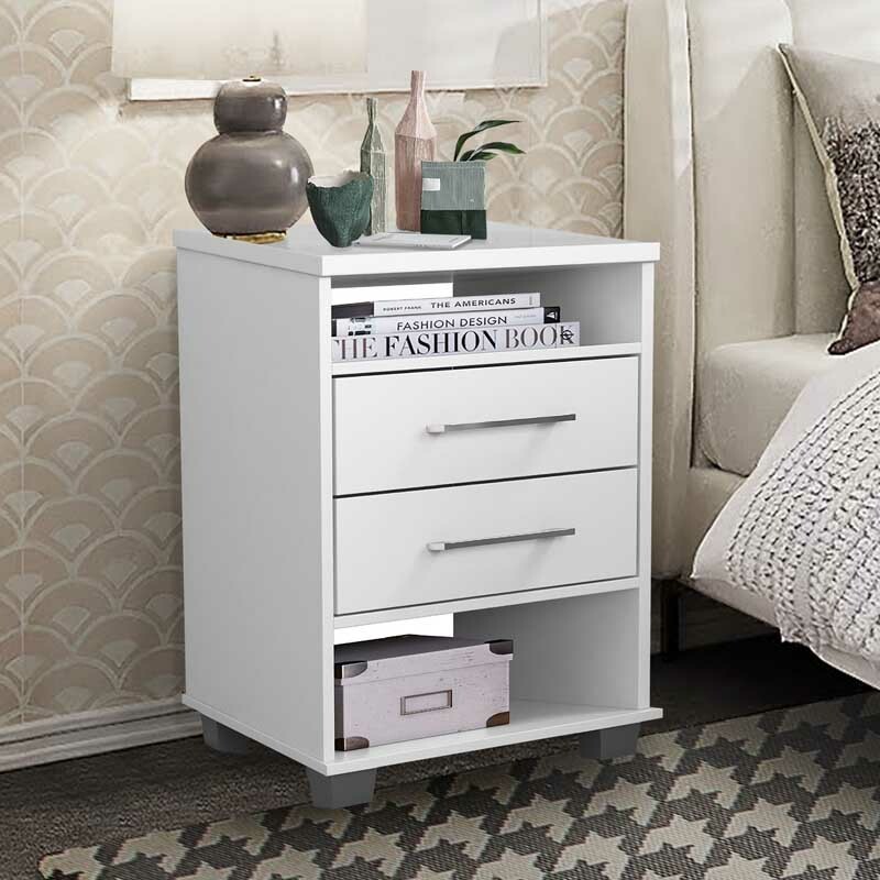 Mesa de Cabeceira Valente Branco Rud Rack