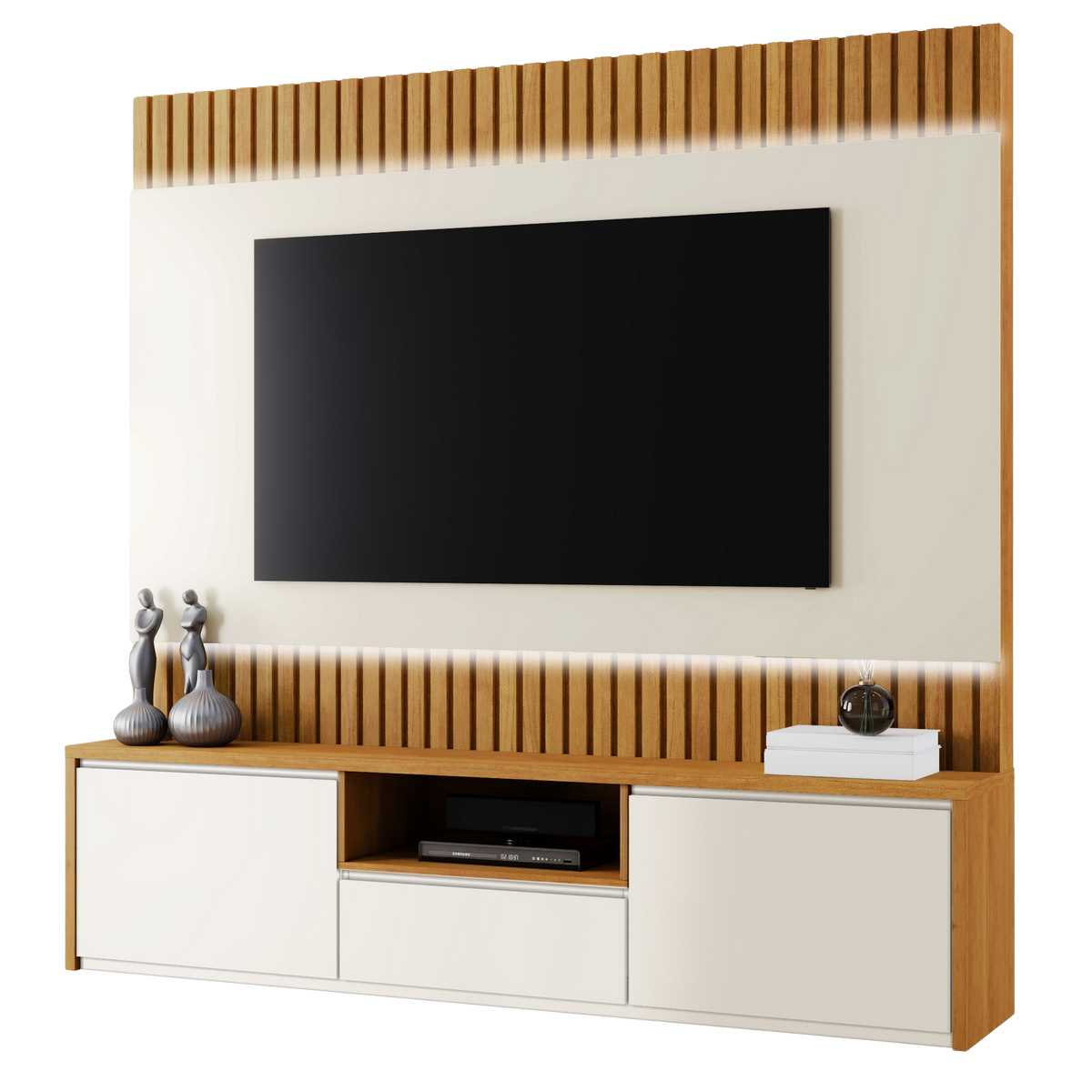 Home até 58" Aurora Naturale/Off White - MAVAULAR - Imagem 4