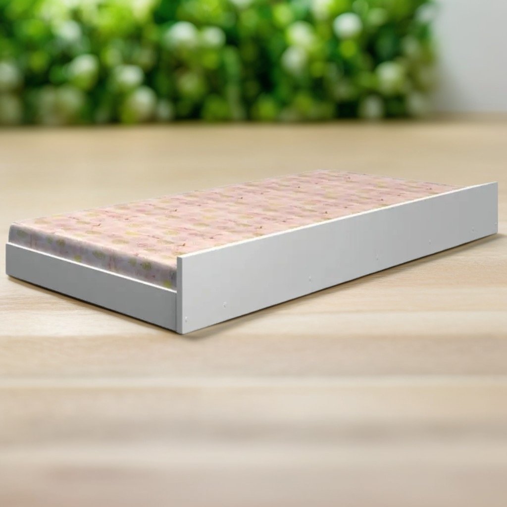 Cama Auxiliar Solteiro Branco – TIGUS MÓVEIS