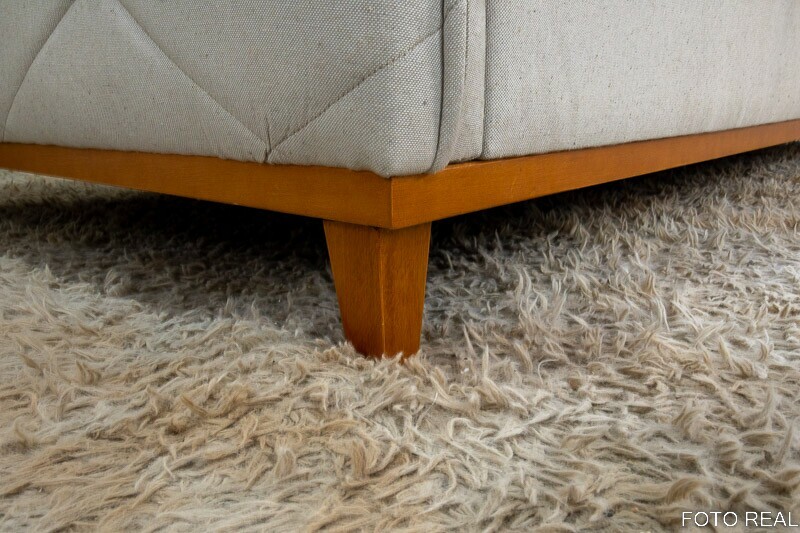 Sofá 3 lugares Vican Larg. 2.00m Linho Bege 5044 Detalhe 05 - Molas Bonnel - Imagem 5