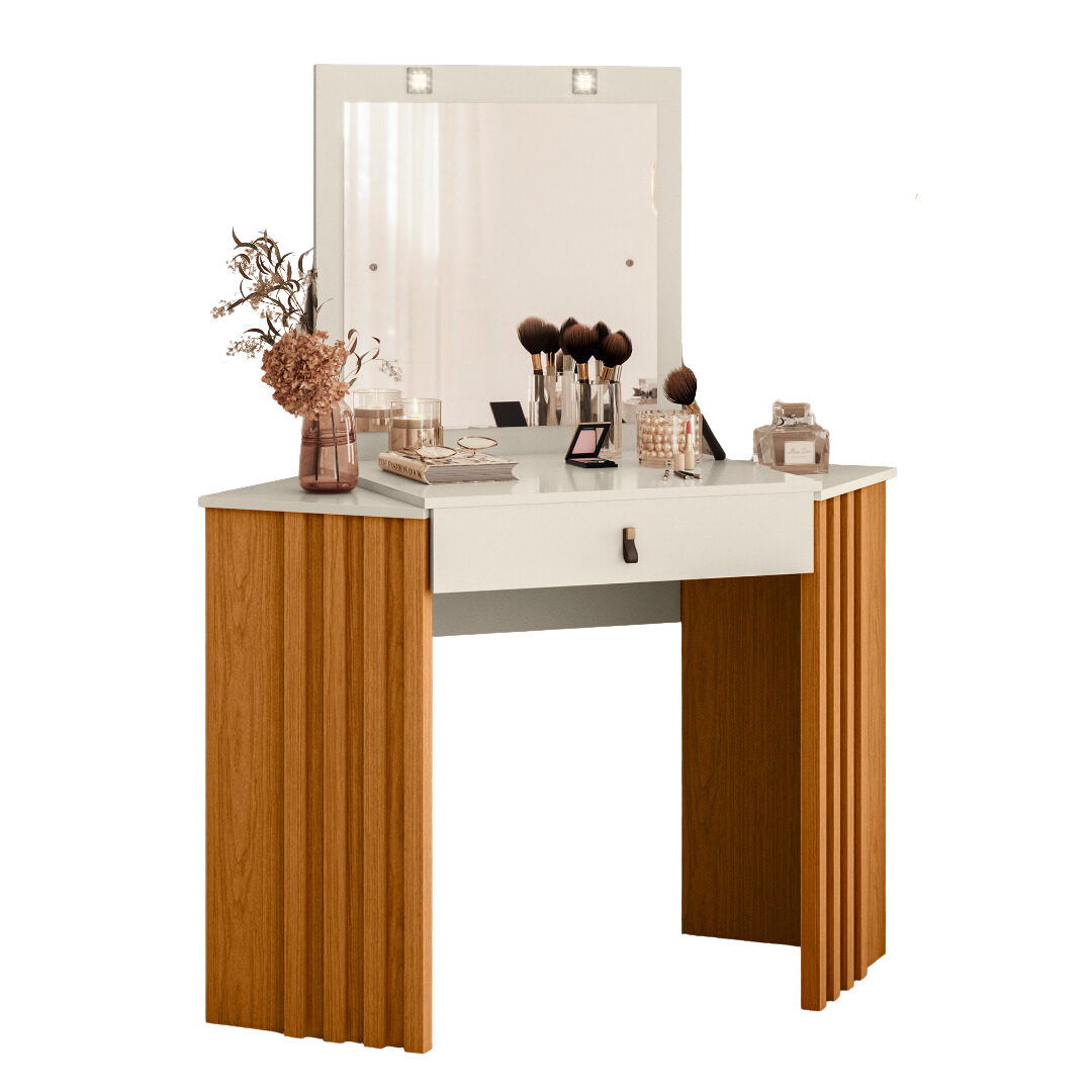 Camarim Canto Glitter Cinamono/Off White - MÓVEIS ALBATROZ - Imagem 2