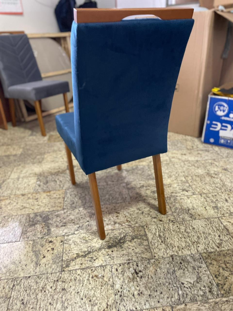 Kit 2 Cadeiras Eliza Azul – HR MOVELARIA - Imagem 6