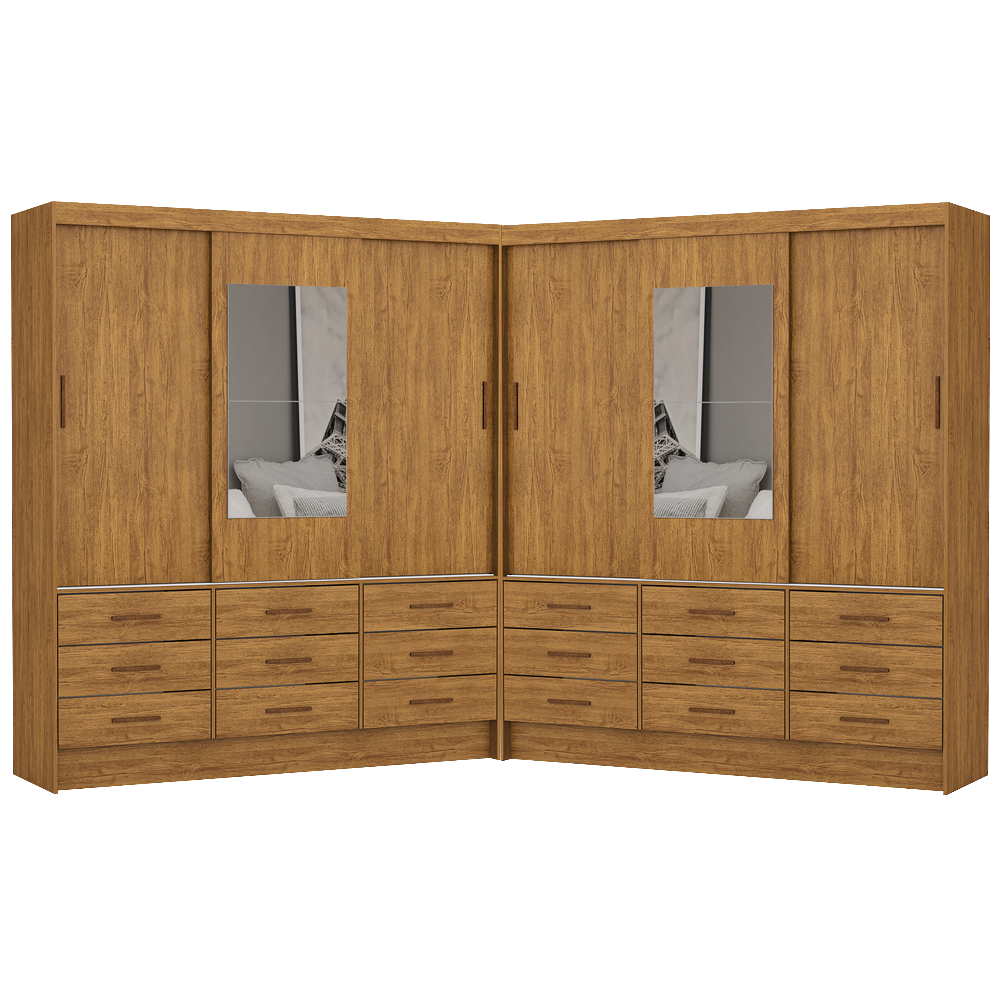 Closet 6 Portas Sevilha Cinamono - CARIOCA MÓVEIS - Imagem 6