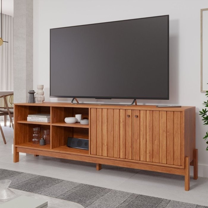 Bancada até 70" Holanda Cinamono - PERMÓBILI