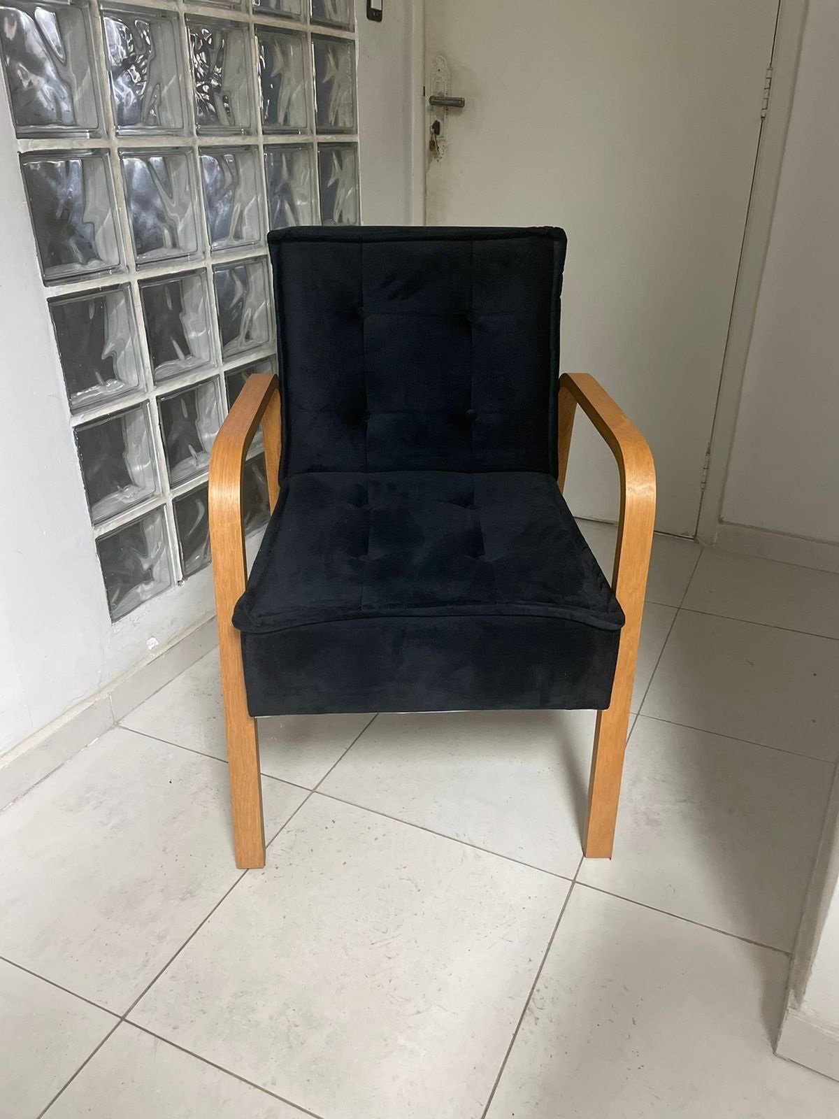Poltrona Ester Veludo Preto - PL ESTOFADOS - Imagem 3