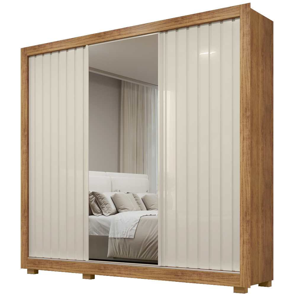 Guarda-Roupa Teresópolis 2,25 m Cedro/Areia – RUD RACK - Imagem 2