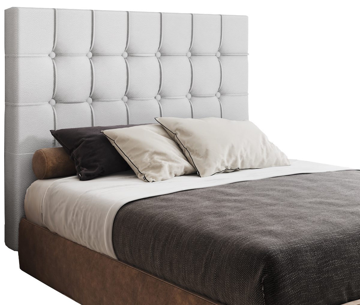 Cabeceira Queen Paris Corino Branco – MC DESIGN - Imagem 2