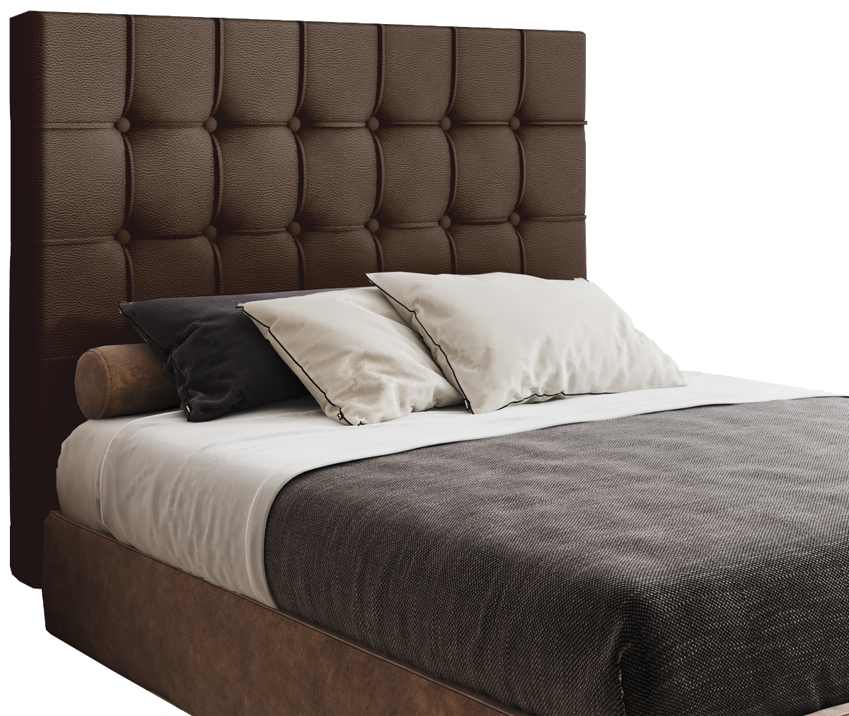 Cabeceira Queen Paris Corino Marrom – MC DESIGN - Imagem 2