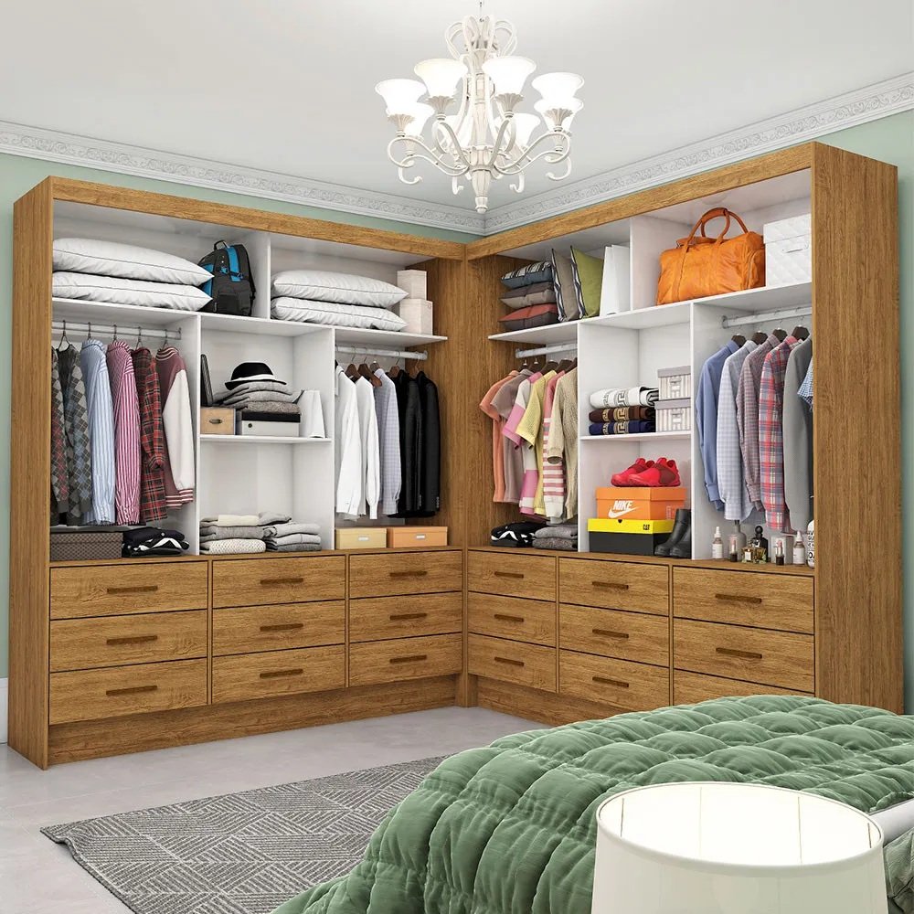 Closet 6 Portas Sevilha Cinamono - CARIOCA MÓVEIS