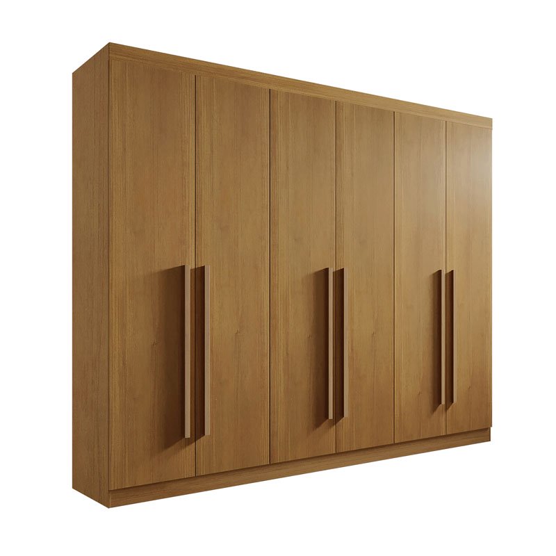 Guarda-Roupa Casal 6 Portas Da Vinci Plus MDF Cinamomo - D doro - Imagem 3