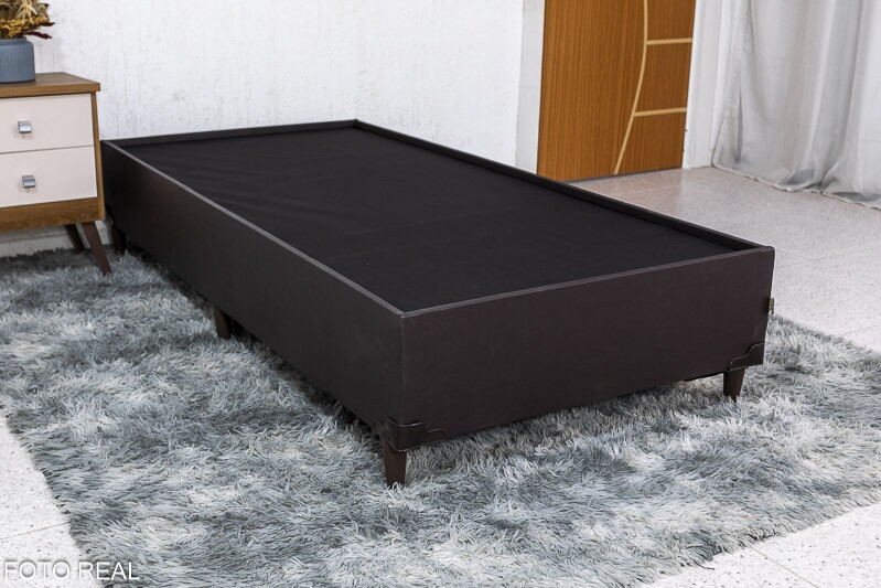 Base Box Solteiro Zeus 92x190x38 Korino Café SE