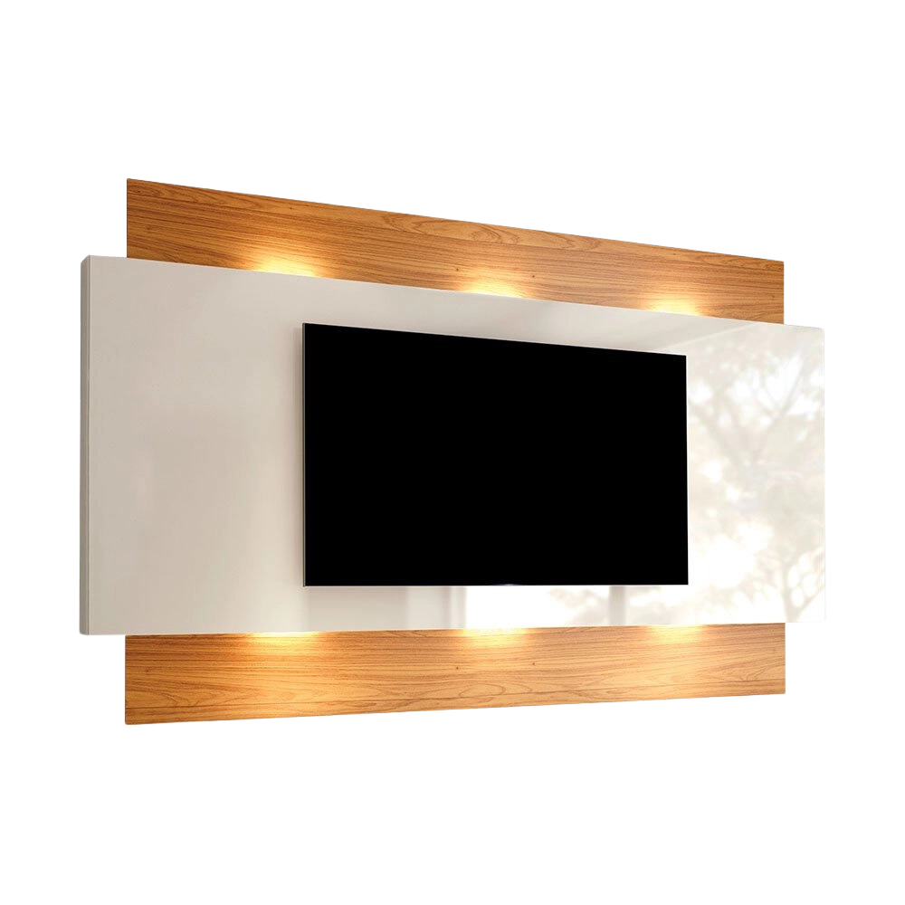 Painel até 65" Anita TB133L Off White/Freijó – DALLA COSTA - Imagem 2