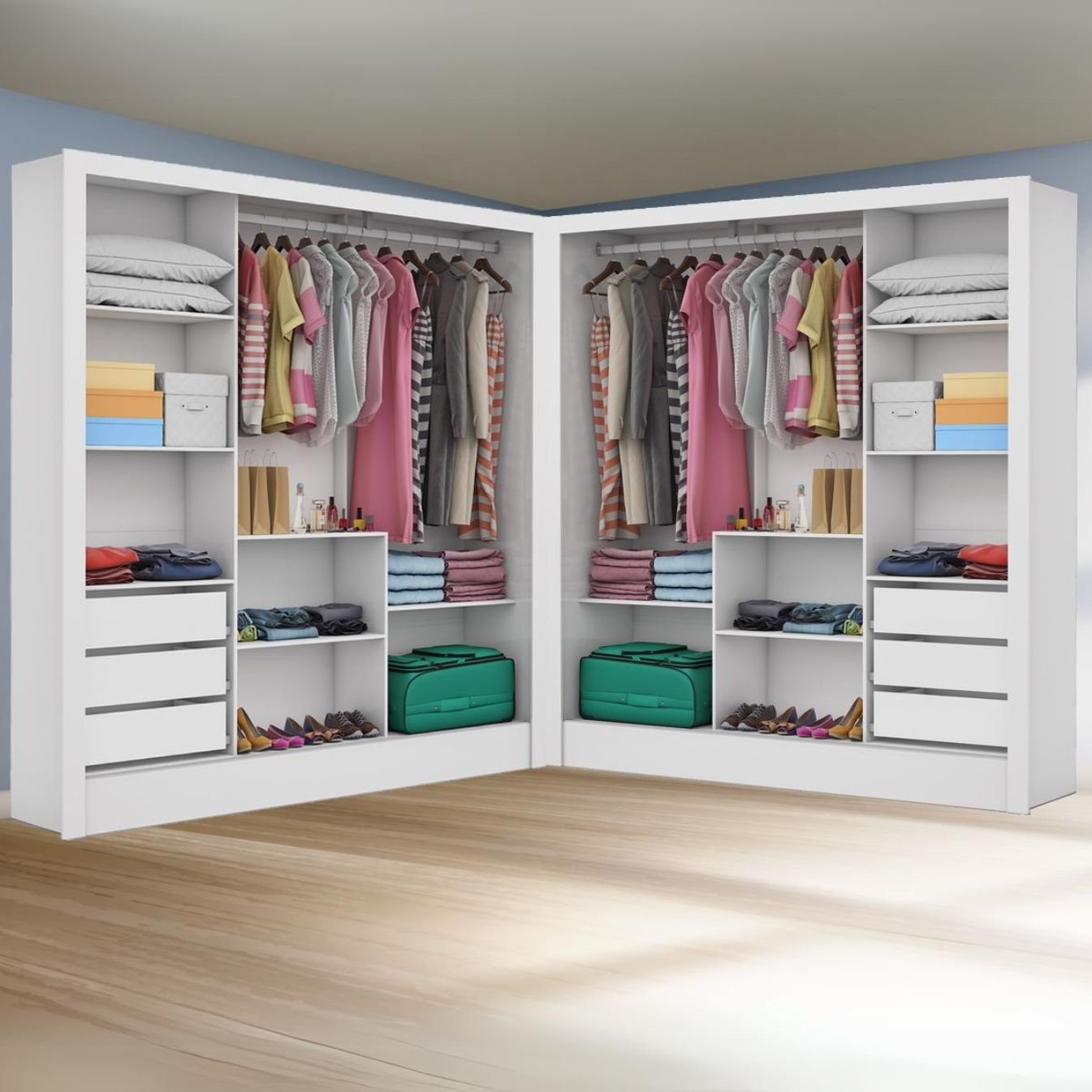 Closet Dubai/Santiago Plus Branco – CARIOCA MÓVEIS