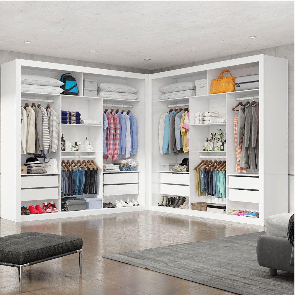 Closet Veneza/Clara/Berlim Plus Branco – CARIOCA MÓVEIS
