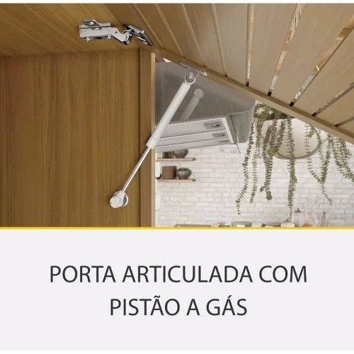 Paneleiro Nicho Duplo Princesa Freijó/Off White - NESHER - Imagem 4