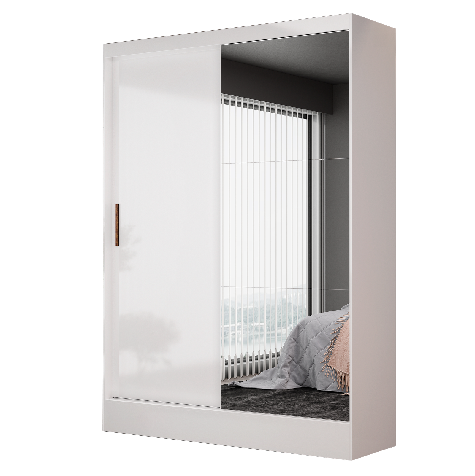 Guarda-Roupa 2 Portas Santiago/Belém Plus 1,31 m Branco - CARIOCA MÓVEIS - Imagem 2