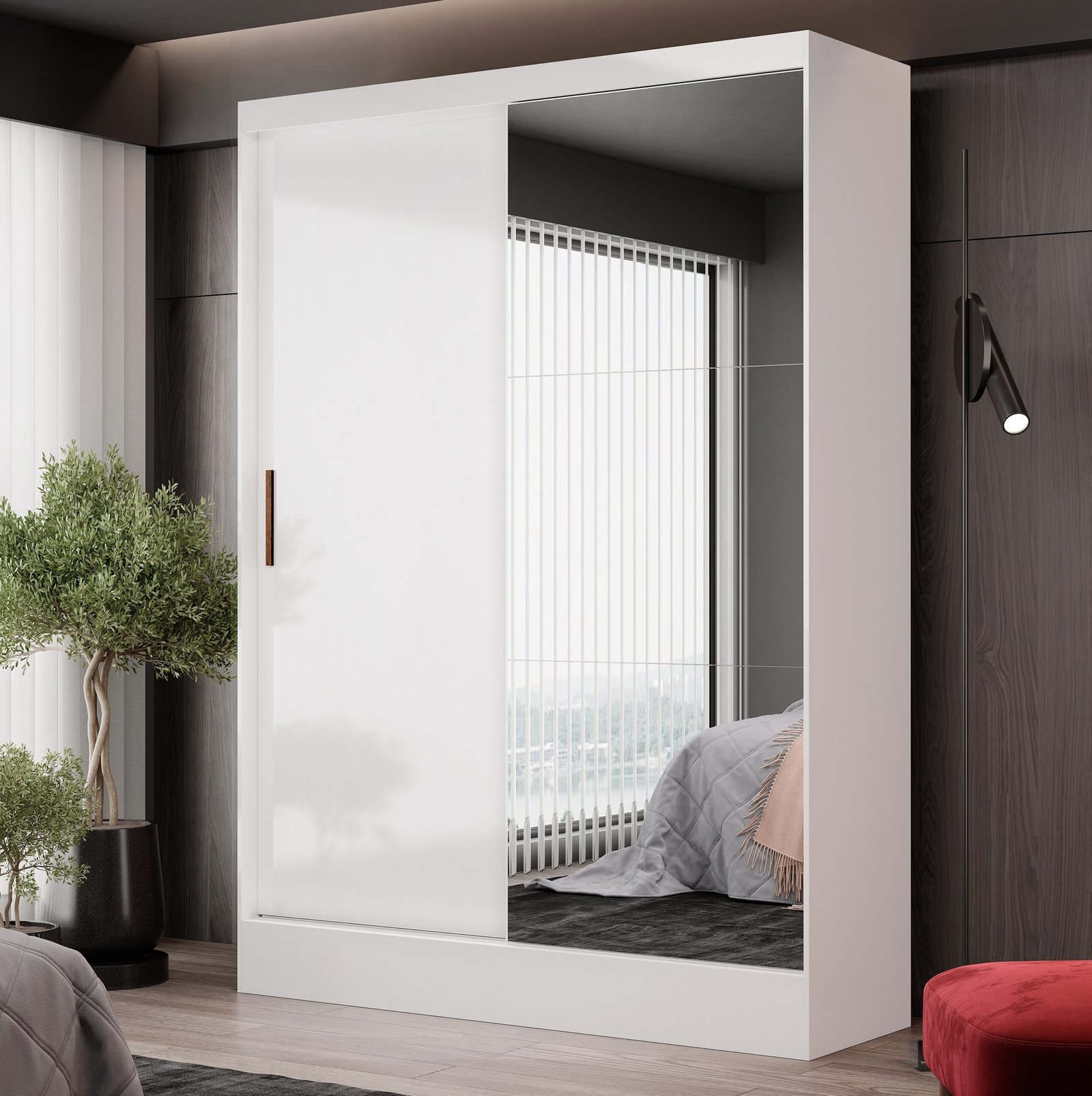 Guarda-Roupa 2 Portas Santiago/Belém Plus 1,31 m Branco - CARIOCA MÓVEIS