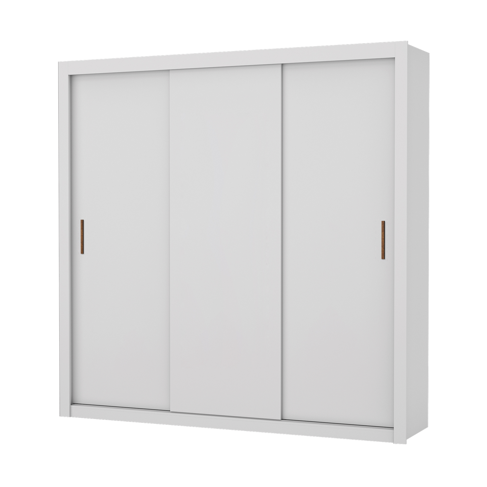 Guarda-Roupa 3 Portas Veneza/Clara/Berlim(Sem Espelho) 1,855 m Branco - CARIOCA MÓVEIS - Imagem 2