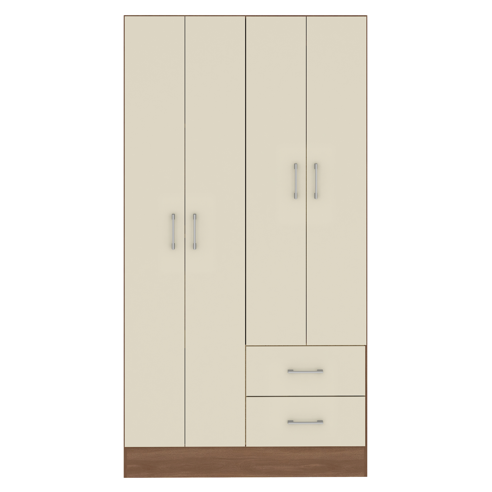 Guarda-Roupa 4 Portas Panamá 4002 0,90 m Manchester/Champagne - FELLICCI - Imagem 2