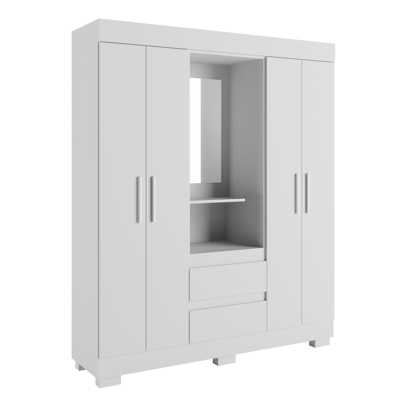 Guarda-Roupa Capelinha Isabely 1,491 m Branco - ACP MÓVEIS - Imagem 3