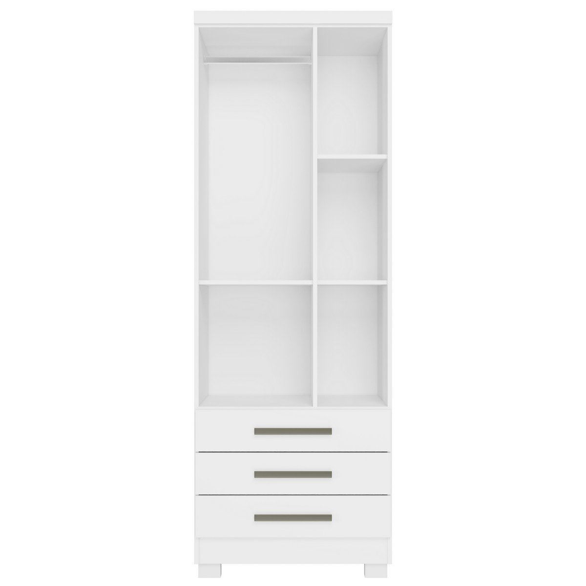 Guarda-Roupa Floripa 0,61 m Branco - RUDRACK - Imagem 3