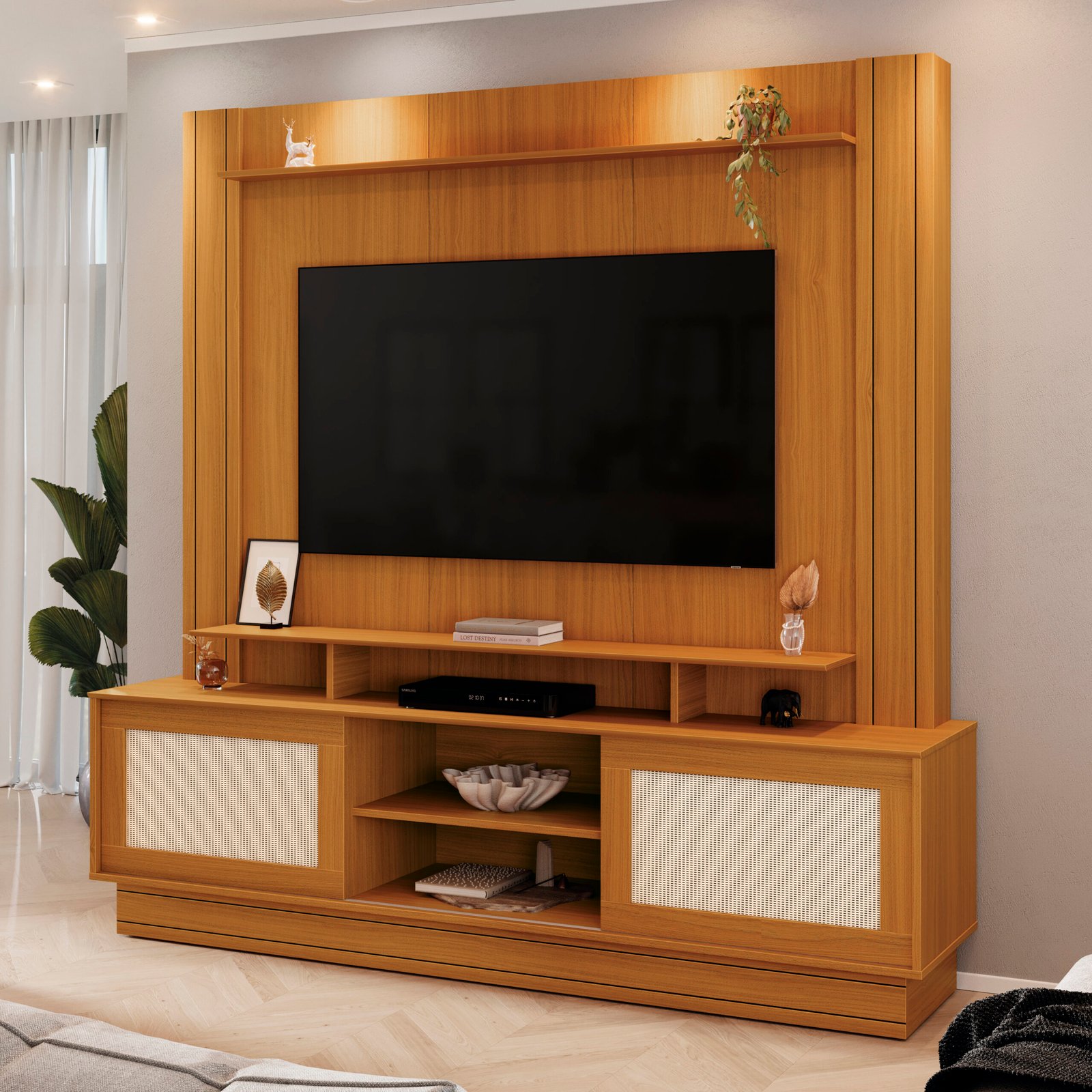 Home até 55" Antares Cedro - EDN MÓVEIS