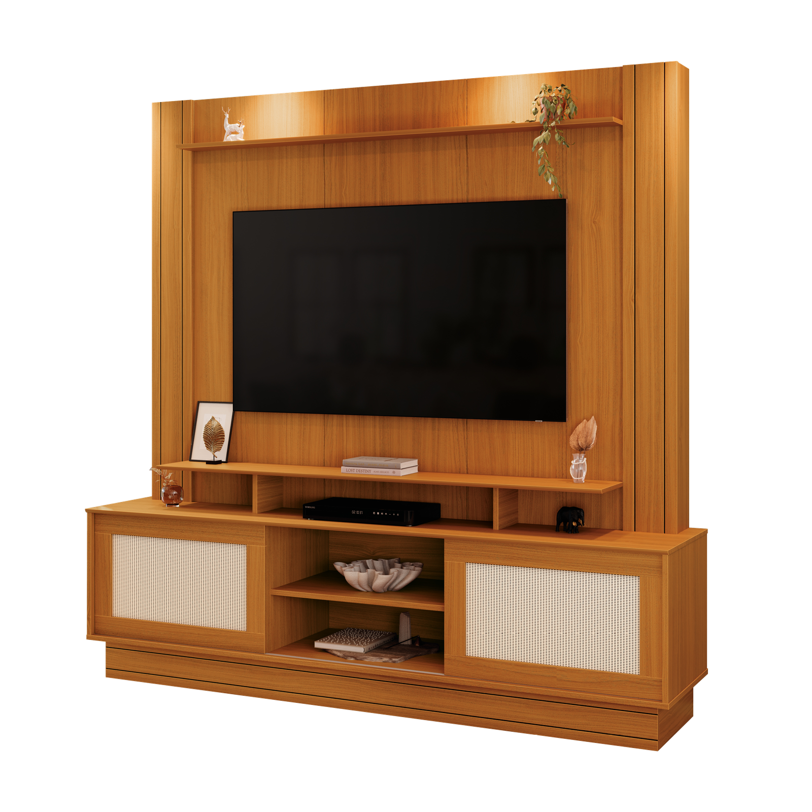 Home até 55" Antares Cedro - EDN MÓVEIS - Imagem 2