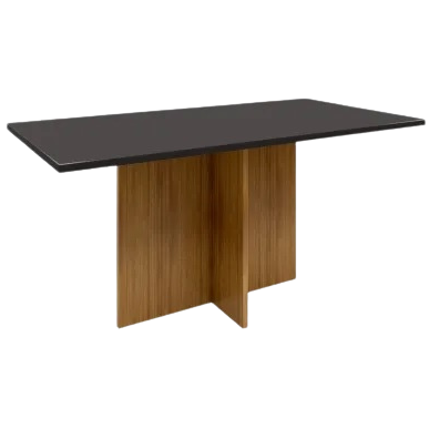 Mesa Los Angeles 160 Cinamono/Preto – MINASPLAC - Imagem 2
